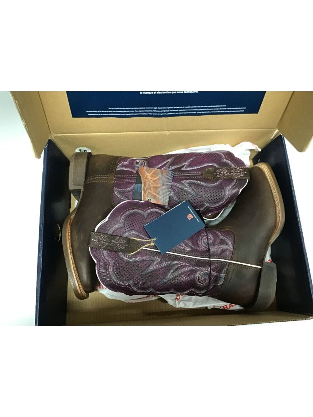 Durango Lady Rebel Pro Western Boots Brown Plum Leather Womens 7M